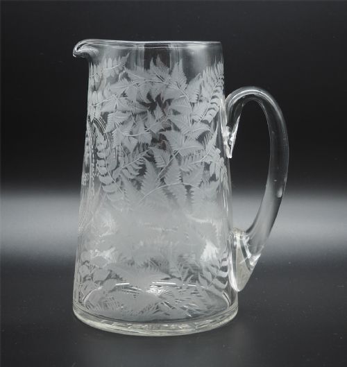 Stunning Scottish Fern Engraved Water Jug