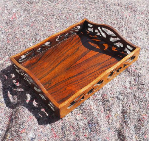 William IV Rosewood Desk Tidy Tray