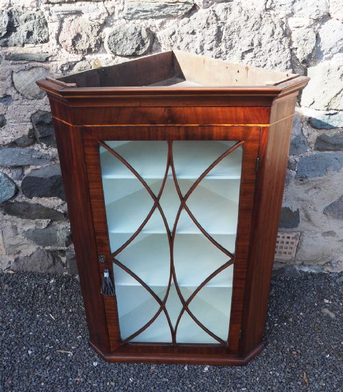Georgian Scottish Mahogany Corner Cabinet