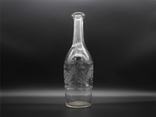 RARE GEORGIAN CUT GLASS SERVING BOTTLE - ADDITIONAL PHOTO 1