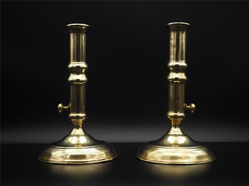 Pair of 18th Century Ejectors Candlesticks