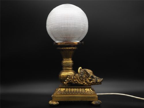 Stunning Regency Gilt Bronze Table Lamp
