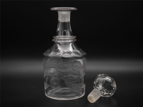 Beautiful Engraved Regency Decanter