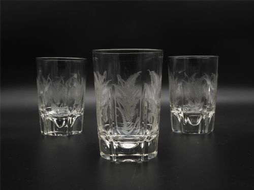 Good Set of 3 Victorian Whisky Tumblers