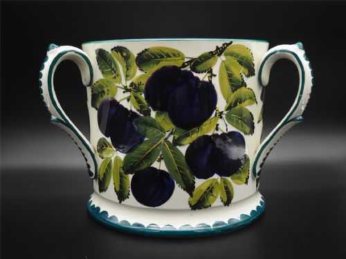 Large Scottish Wemyss 3 Handled Tyg