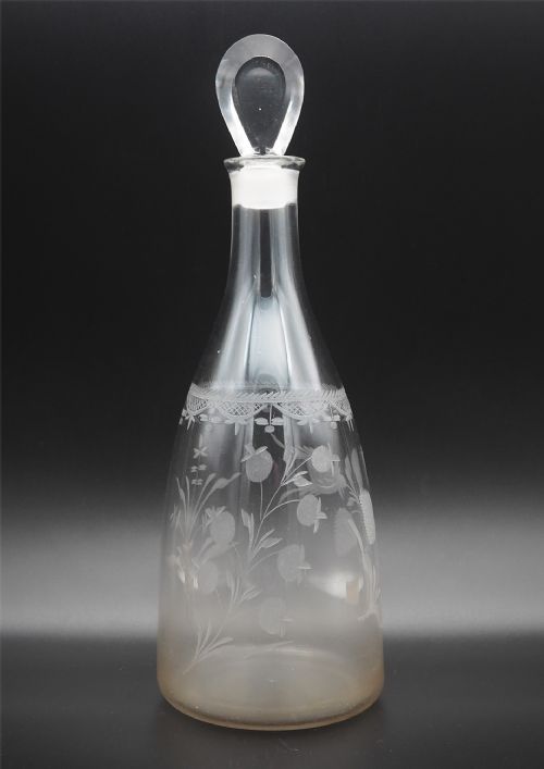 Superb 18th Century Engraved Decanter