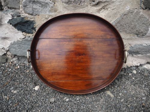 Early 19th Century Mahogany Oval Tray