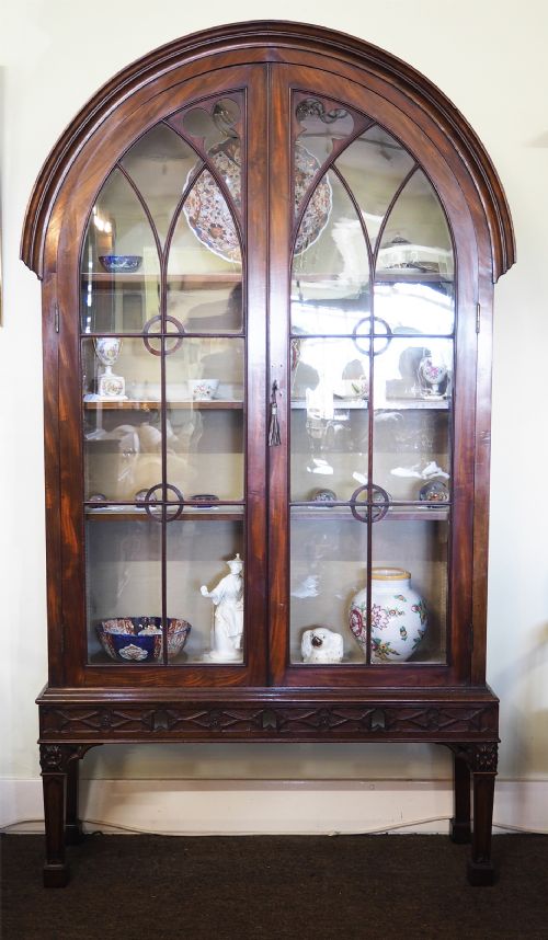 fig 1. Early 19th Century Mahogany China Cabinet