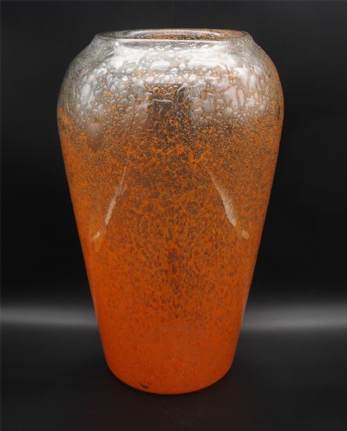 Rare Huge Scottish Monart Bubble Glass Vase