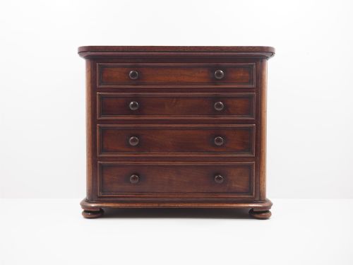 Untouched Scottish Mahogany Miniature Chest