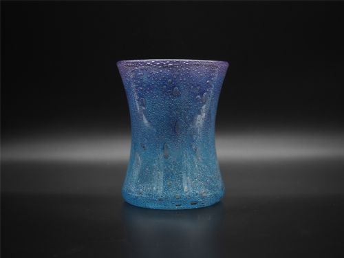 Gorgeous Early Blue Monart Bubble Vase