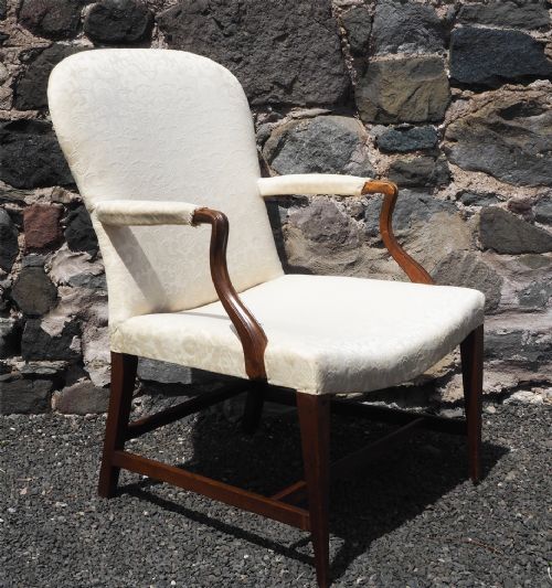 Large Size George 3rd Upholstered Chair