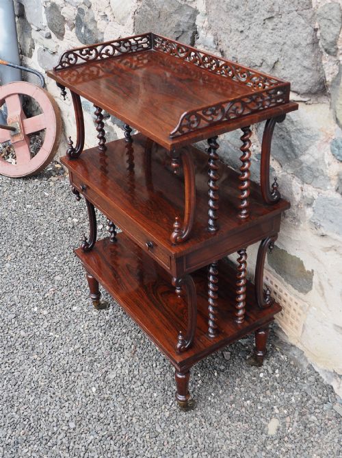 High Quality William IV Rosewood Whatnot