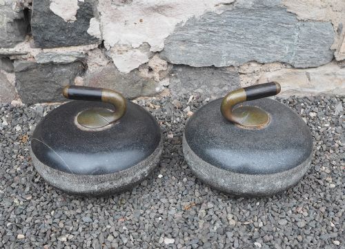 Pair of Victorian Granite Curling Stone