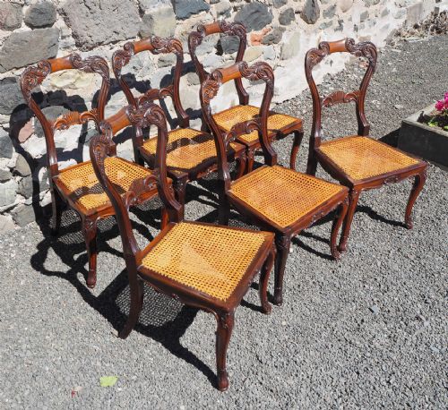 fig 1. Set of 6 Gillows Rosewood Dining Chairs