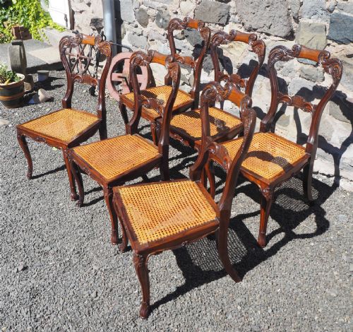 fig 2. Set of 6 Gillows Rosewood Dining Chairs