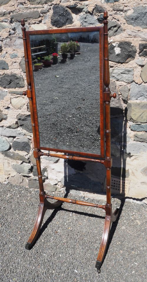 Early 19th Century Georgian Cheval Mirror