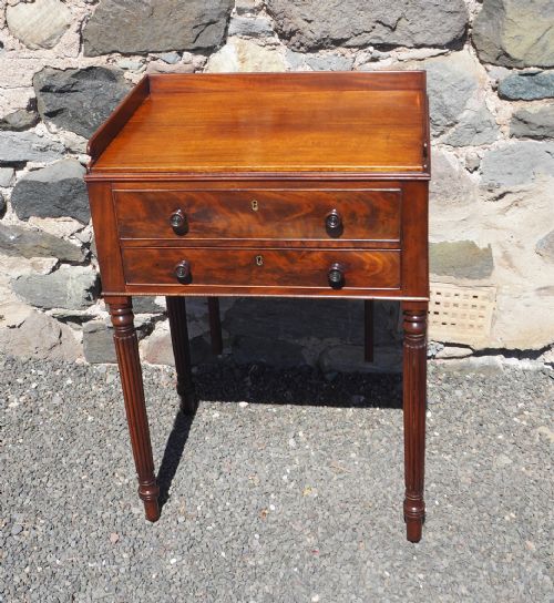Georgian Mahogany Gents Bedside Table