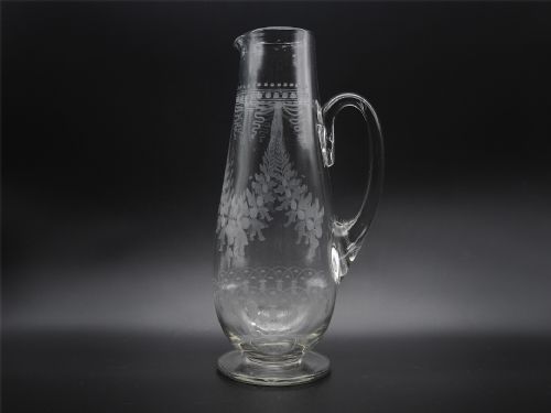 Victorian Nicely Engraved Water Jug