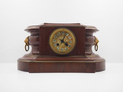 Stunning Red Marble Mantel Clock