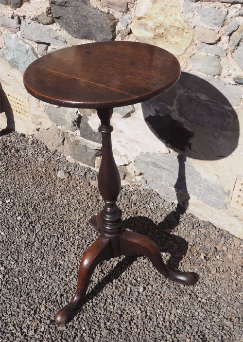 18th Century Oak Tripod Candlestand