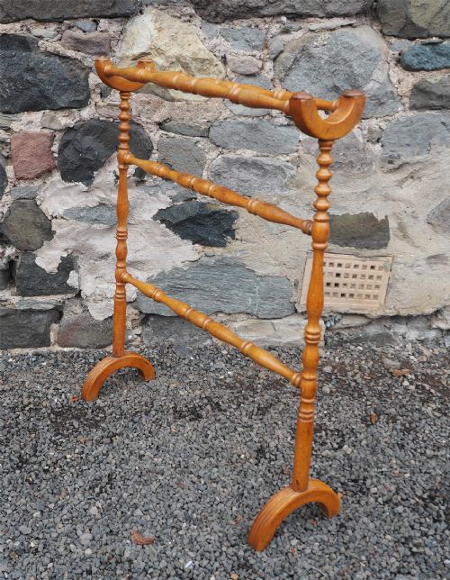 Victorian Scottish Satin Birch Towel Rail