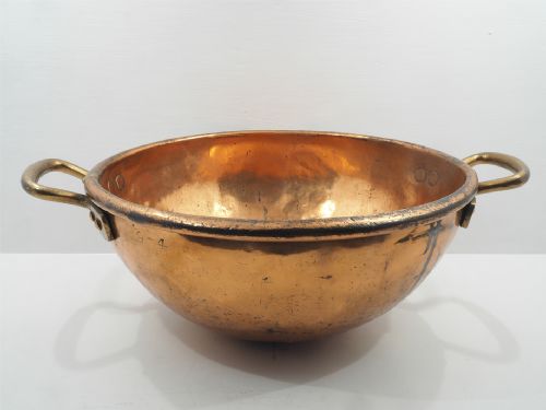 Large Heavy Duty Georgian Copper Bowl