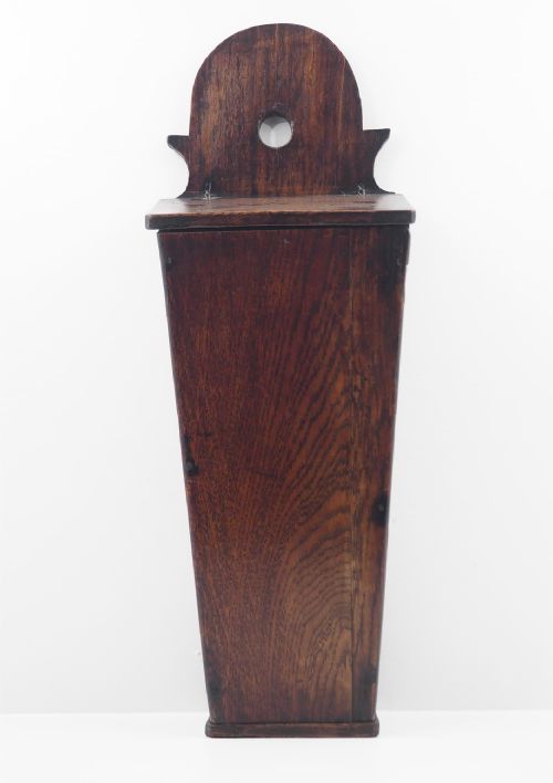Georgian Tapered Oak Candle Box