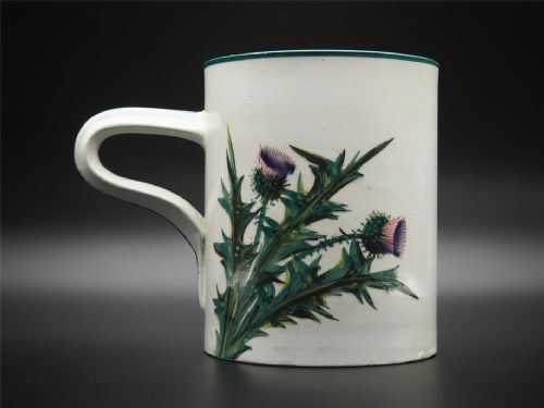 Impressive Large Scottish Wemyss Tankard