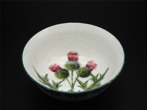 Good Early Scottish Wemyss Thistles Bowl