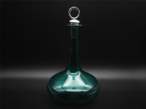 Good 19th Century Turquoise Decanter