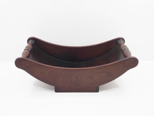 GEORGE 3RD MAHOGANY CHEESE COASTER - ADDITIONAL PHOTO 1