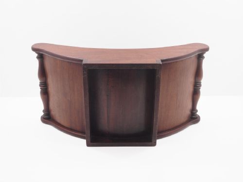 GEORGE 3RD MAHOGANY CHEESE COASTER - ADDITIONAL PHOTO 4