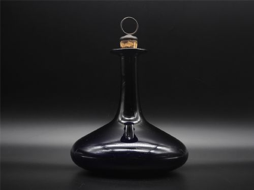 Georgian Bristol Blue Glass Decanter