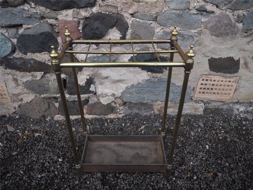 Victorian Brass and Metal Stick Stand