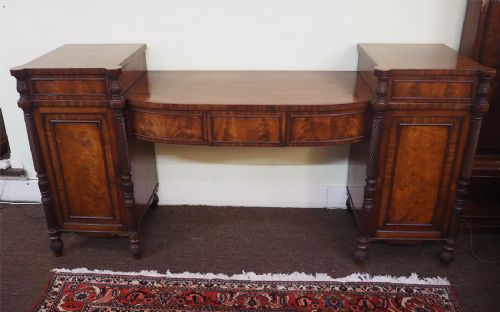 Georgian Scottish Mahogany Pedestal Sideboard