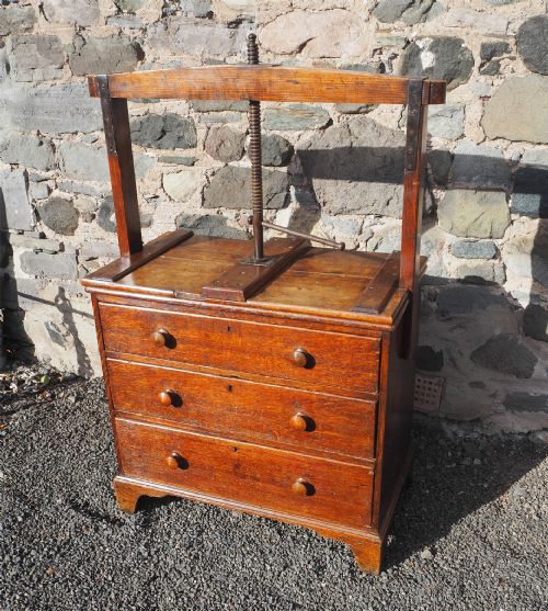 Late 18th Century Oak Bookbinders Chest