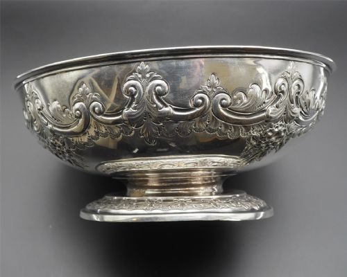 Fine Large Size Edwardian Silver Bowl