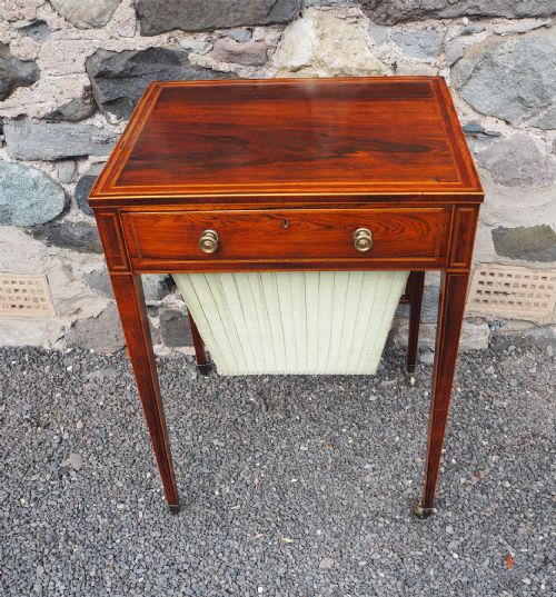 Late 18th Century Rosewood  & Inlaid Work Table