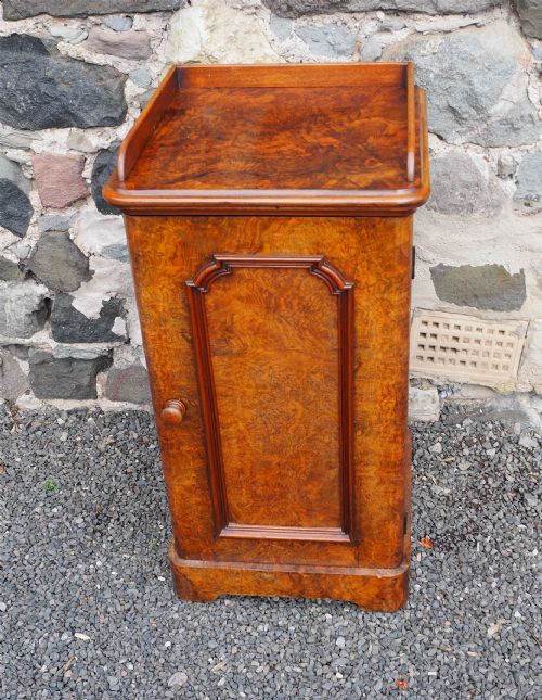 Taylor Edinburgh Burr Walnut Bedside Cabinet