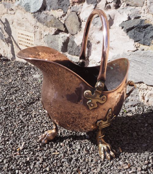 Superb Georgian Helmet Coal Skuttle
