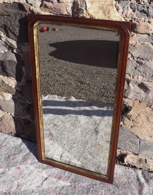 Early George 3rd Walnut Wall Mirror