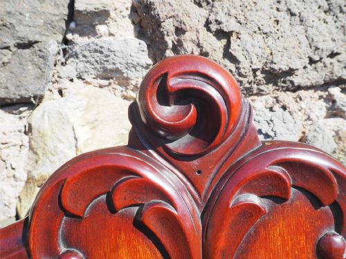 PAIR VICTORIAN MAHOGANY HALL CHAIRS - ADDITIONAL PHOTO 7