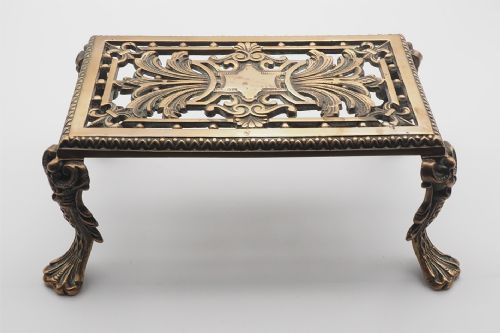 Superior Victorian Cast Brass Trivet