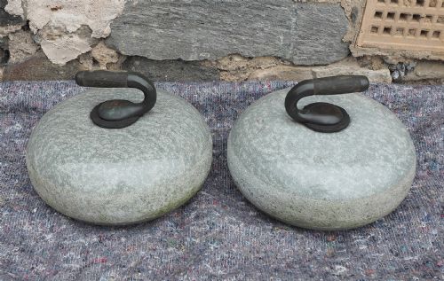 Large Pair of Scottish Curling Stones