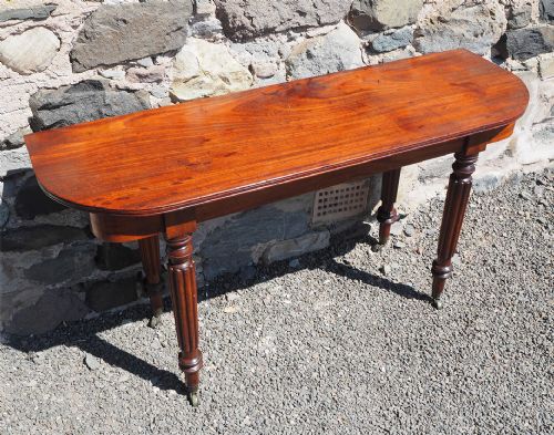 18th Century Mahogany Narrow Hall Table