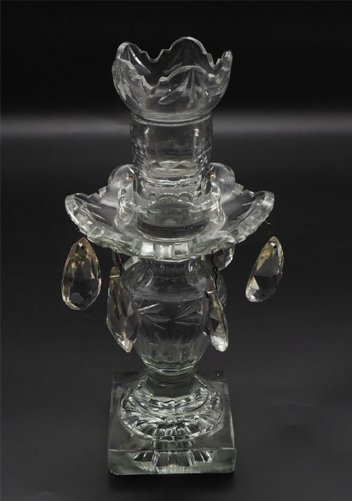 18th Century Irish Glass Candle Light