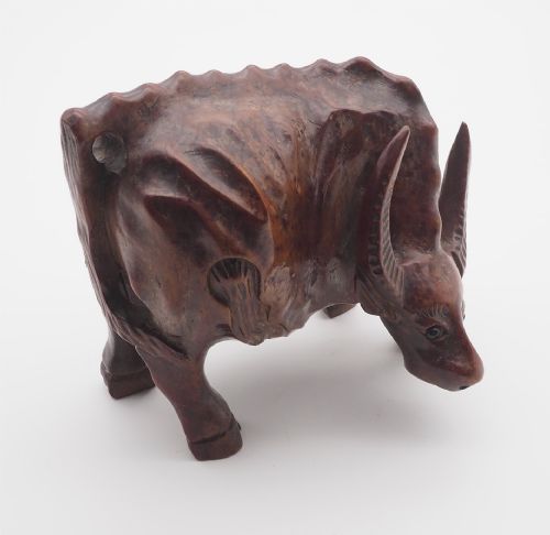 Unusual Chinese Carved Rootwood Oxon