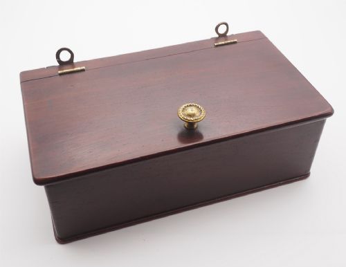 Georgian Mahogany Hanging Candle Box