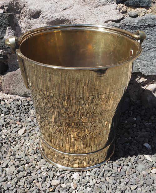 Heavy Grade Georgian Brass Ice Bucket